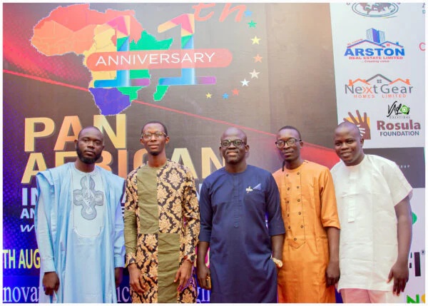 Members of the Softcity team photographed at the Pan African event.