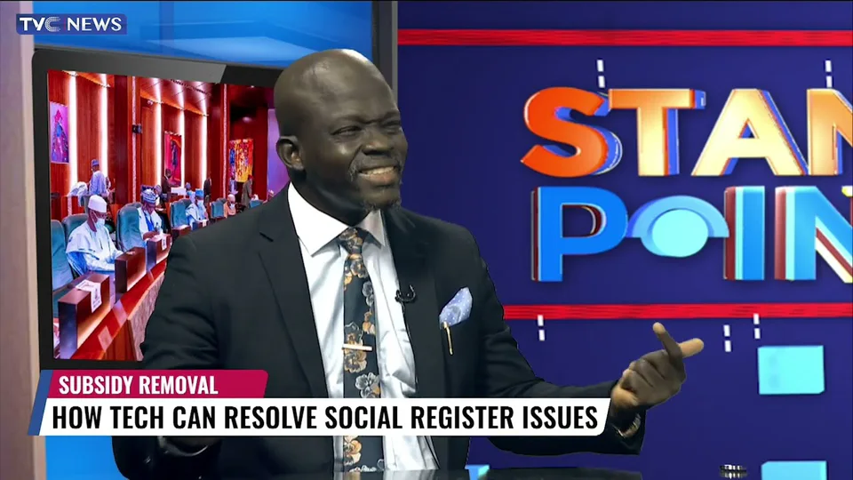 TVC NEWS video thumbnail for “Understanding Disinformation Around Nigeria’s National Social Register”.