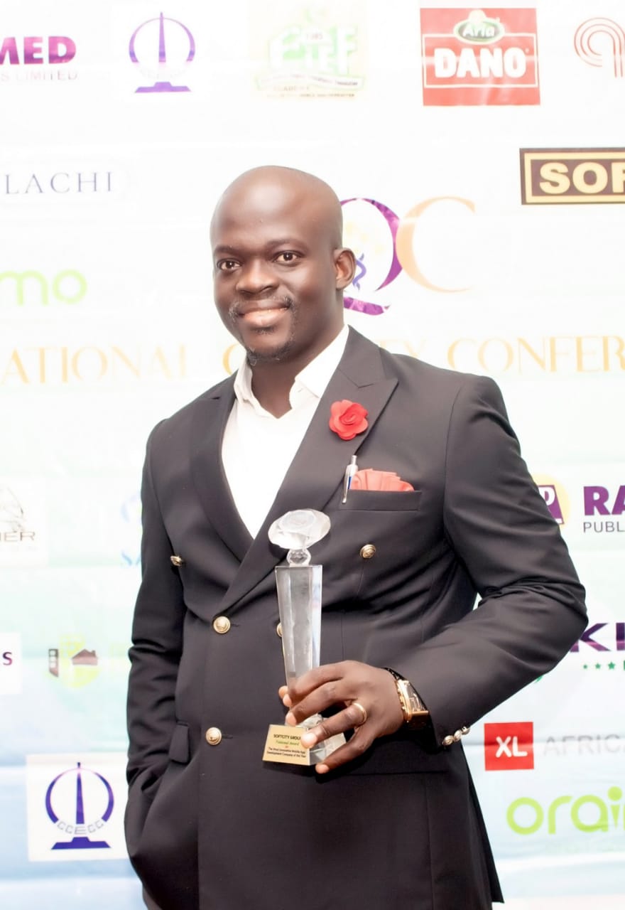 Stephen Adetutu Oniya Picks NQC Award for Softcity Group