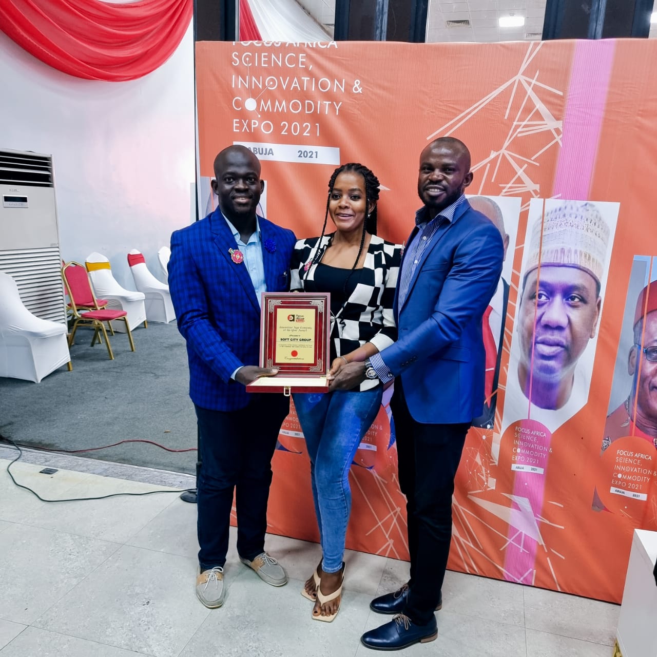 Stephen Adetutu and Team Wins Most Innovative Technology Company of the year Award